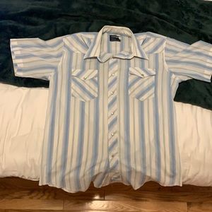 Vintage Wrangler Pearl Snap Button Down